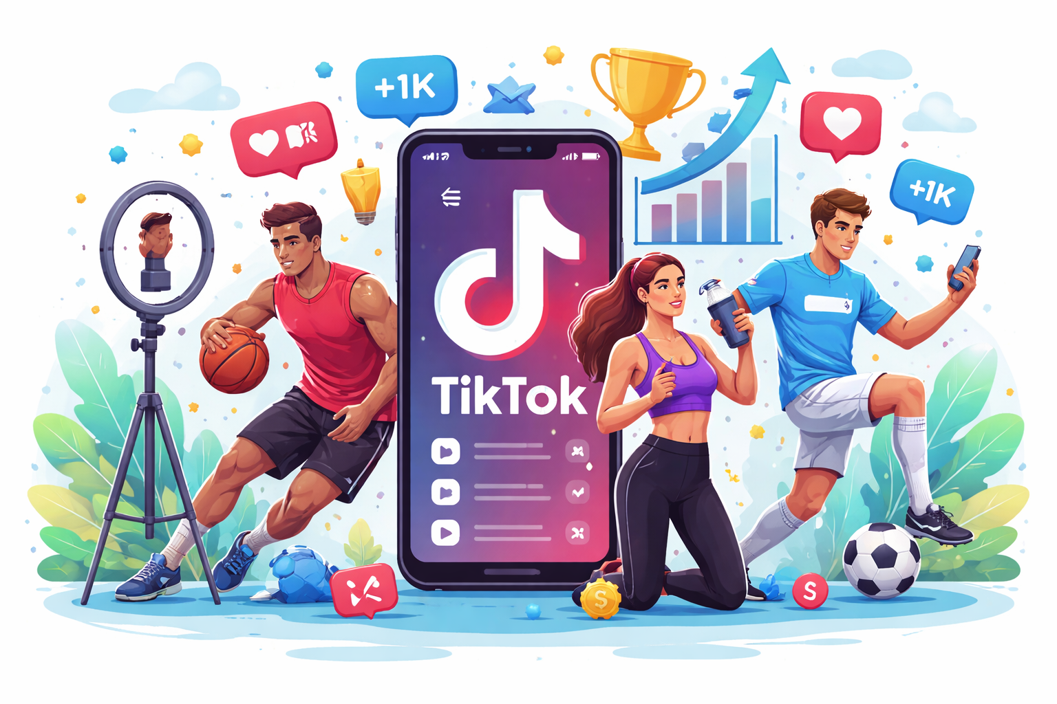 how athletes grow on TikTok